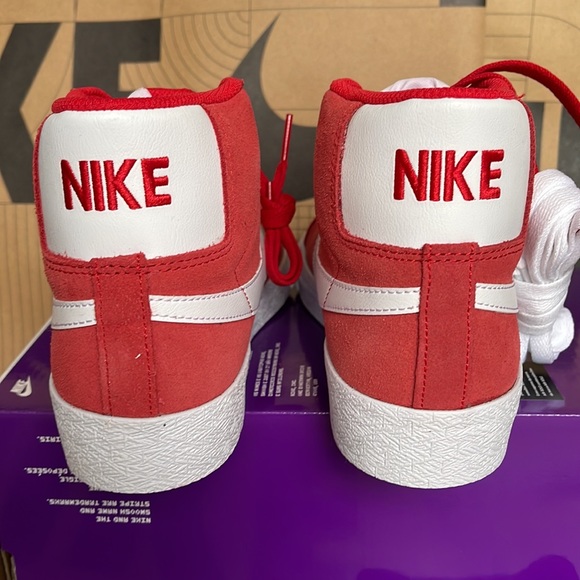 Nike SB Zoom Blazer Mid university Red/white Men’s sneakers - Picture 15 of 16